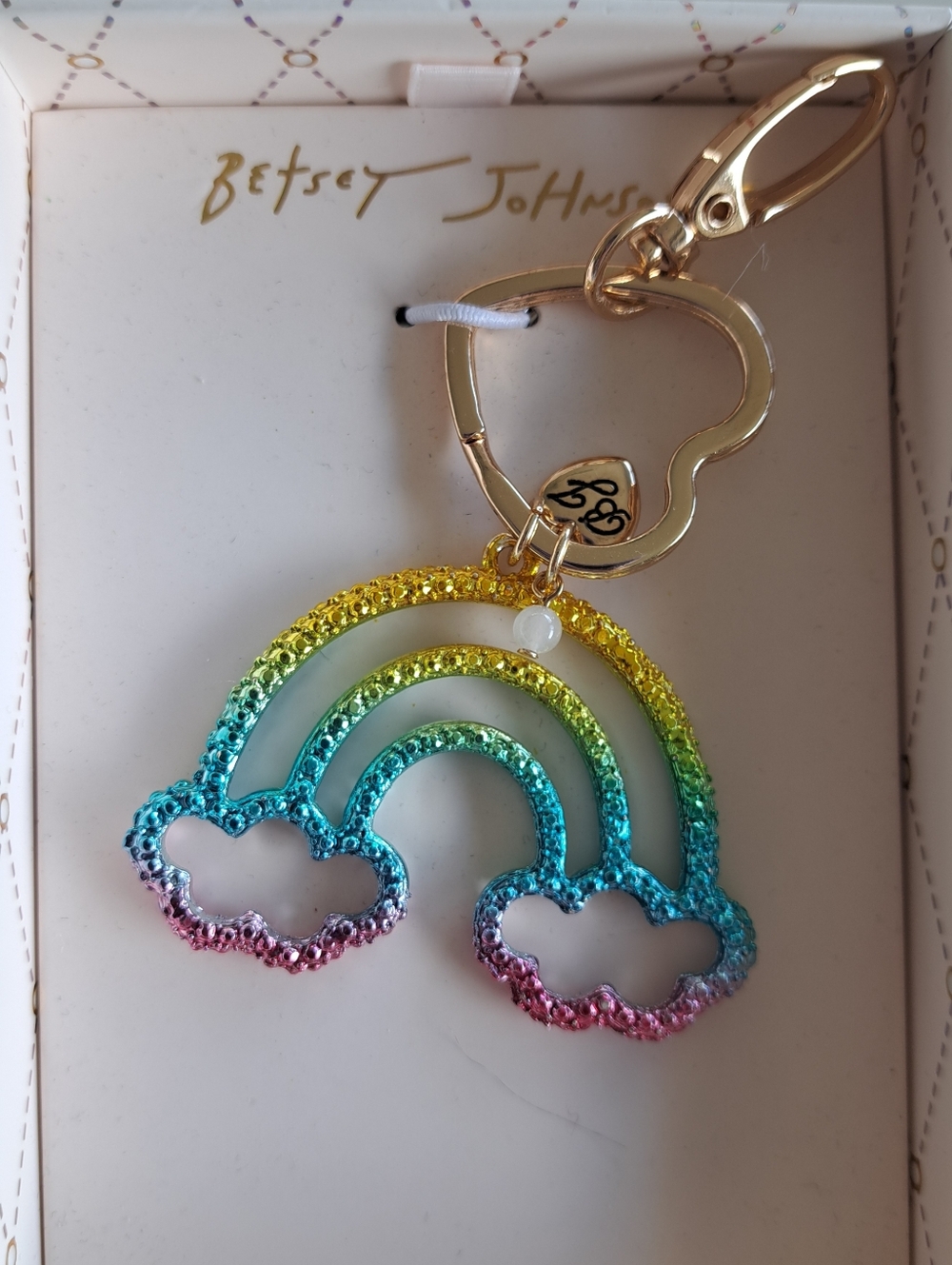 Betsey Johnson Keyring/purse Charm NWT